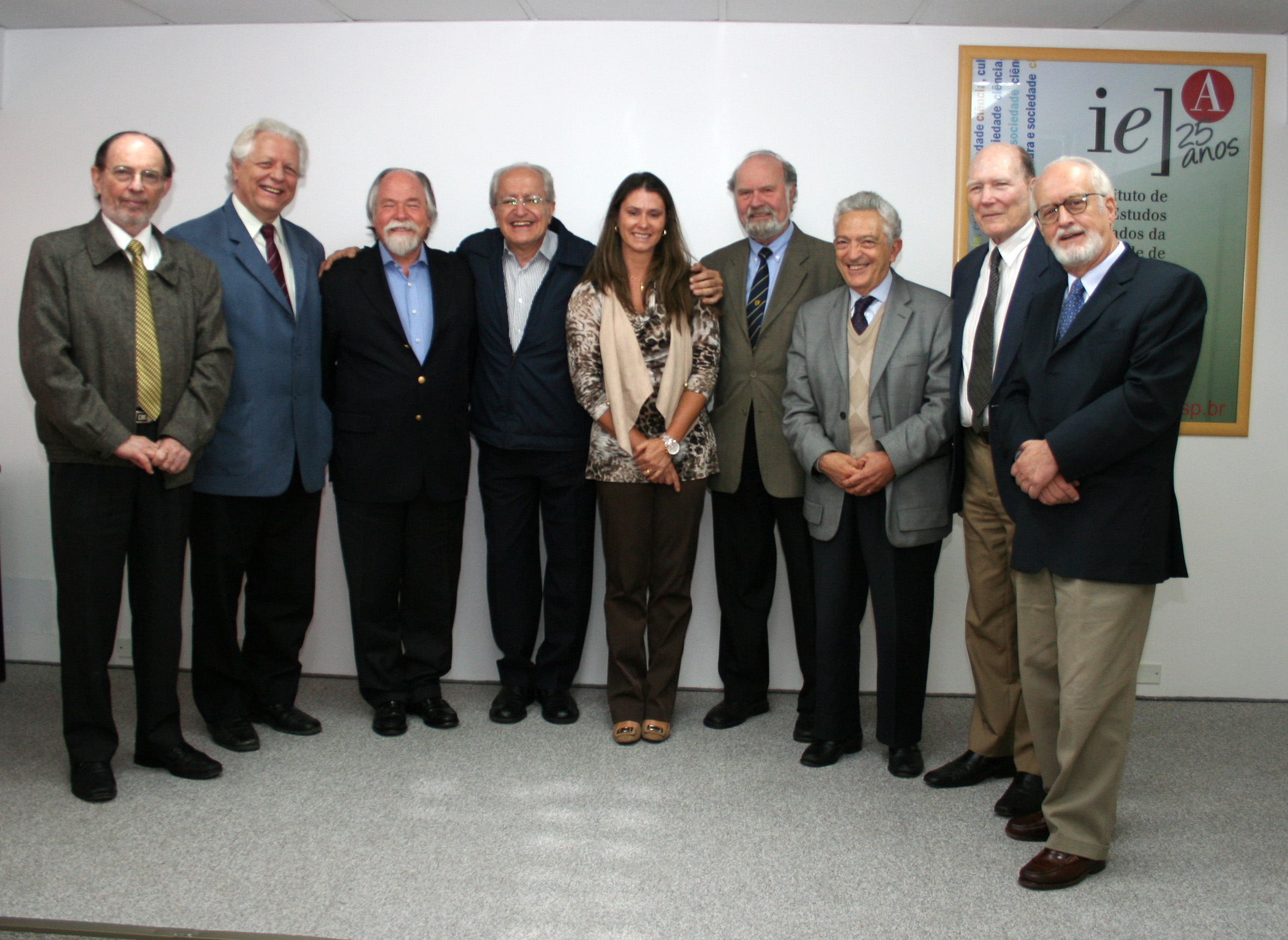 Hernan Chaimovich, João Steiner, Jacques Marcovitch, César Ades, Maria de Fátima Moreno, Umberto Cordani, Alfredo Bosi, Gerhard Malnic e Carlos Guilherme Mota