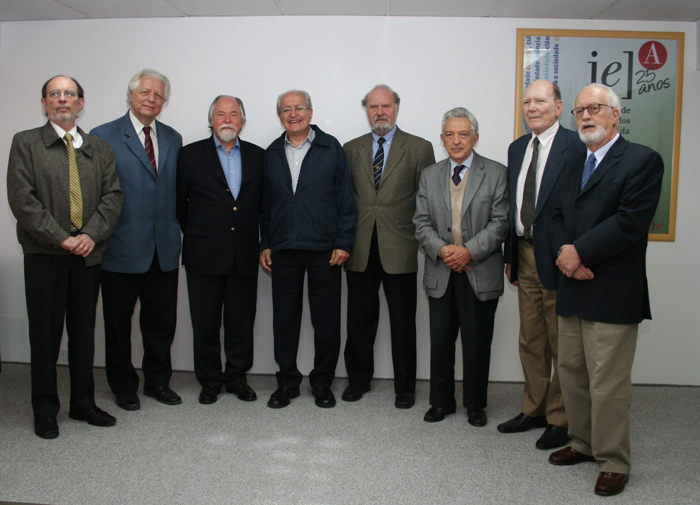Hernan Chaimovich, João Steiner, Jacques Marcovitch, César Ades, Umberto Cordani, Alfredo Bosi, Gerhard Malnic e Carlos Guilherme Mota