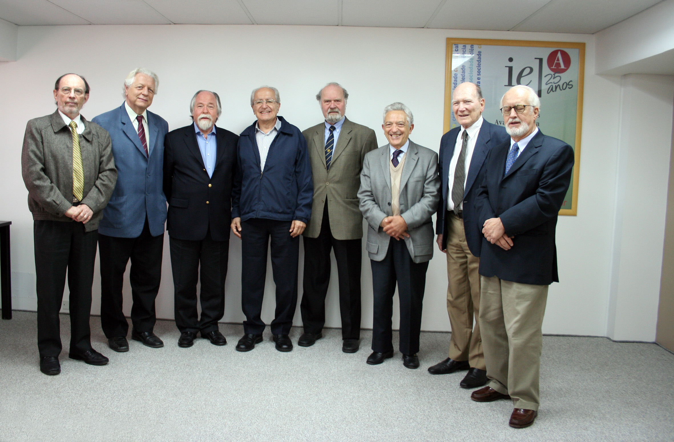 Hernan Chaimovich, João Steiner, Jacques Marcovitch, César Ades, Umberto Cordani, Alfredo Bosi, Gerhard Malnic e Carlos Guilherme Mota