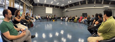Visão geral reunião de lideranças indígenas, Cátedra Olavo Setubal