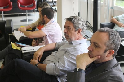 A partir da esquerda, Fernanda Rezende, Rafael Borsanelli, Renato Luiz Sobral Anelli e Hamilton Varela