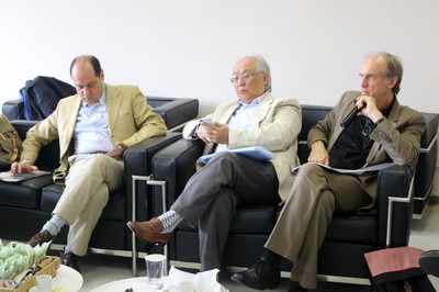 Eugênio Bucci, Ricardo Ohtake e Martin Grossmann