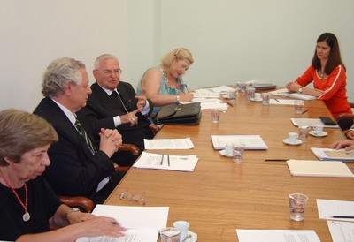Yvonne Mascarenhas, João Steiner, Dom Paulo Evaristo Arns, Fausta Katuni e Fátima Moreno