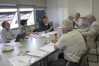 Guilherme Ary Plonski, Regina Pekelmann Markus, Eugênio Bucci, Martin Grossmann, Ricardo Ohtake e Paulo Saldiva