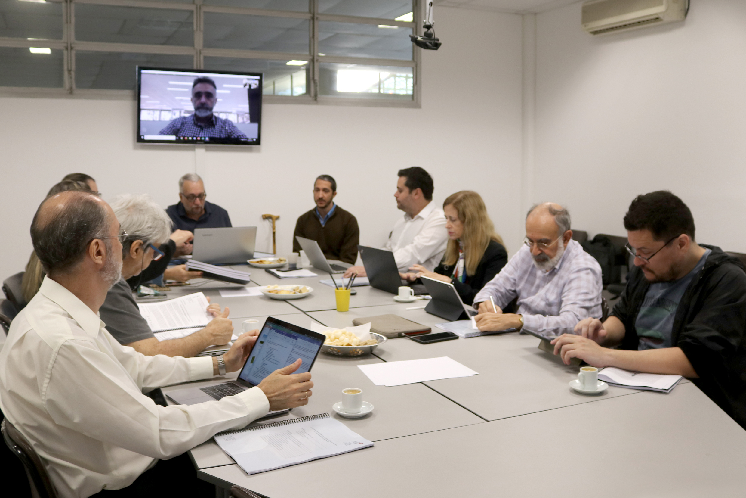 Ao Fundo, Paulo Saldiva, Antonio José da Costa Filho, via Skype, Rafael Borsanelli, Frank Crespilho, Claudia Colim, Guilherme Ary Plonski e Eric Danzi Lemos