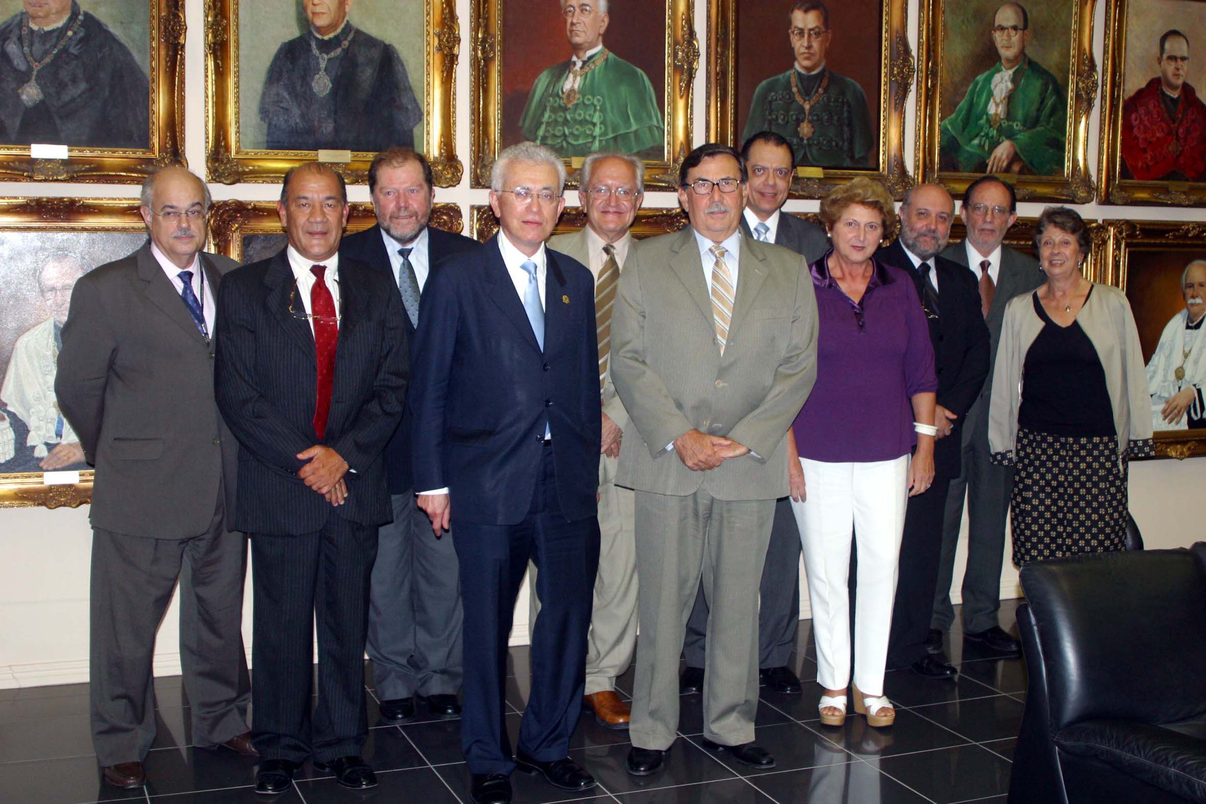Roberto Mangabeira Unger no Gabinete do Reitor