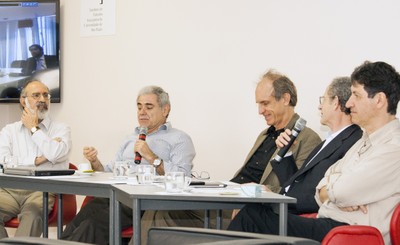 Guilherme Ary Plonski, Roberto Mendonça Faria, Martin Grossmann, Pedro Wongtschwski e Mário Sérgio Salerno