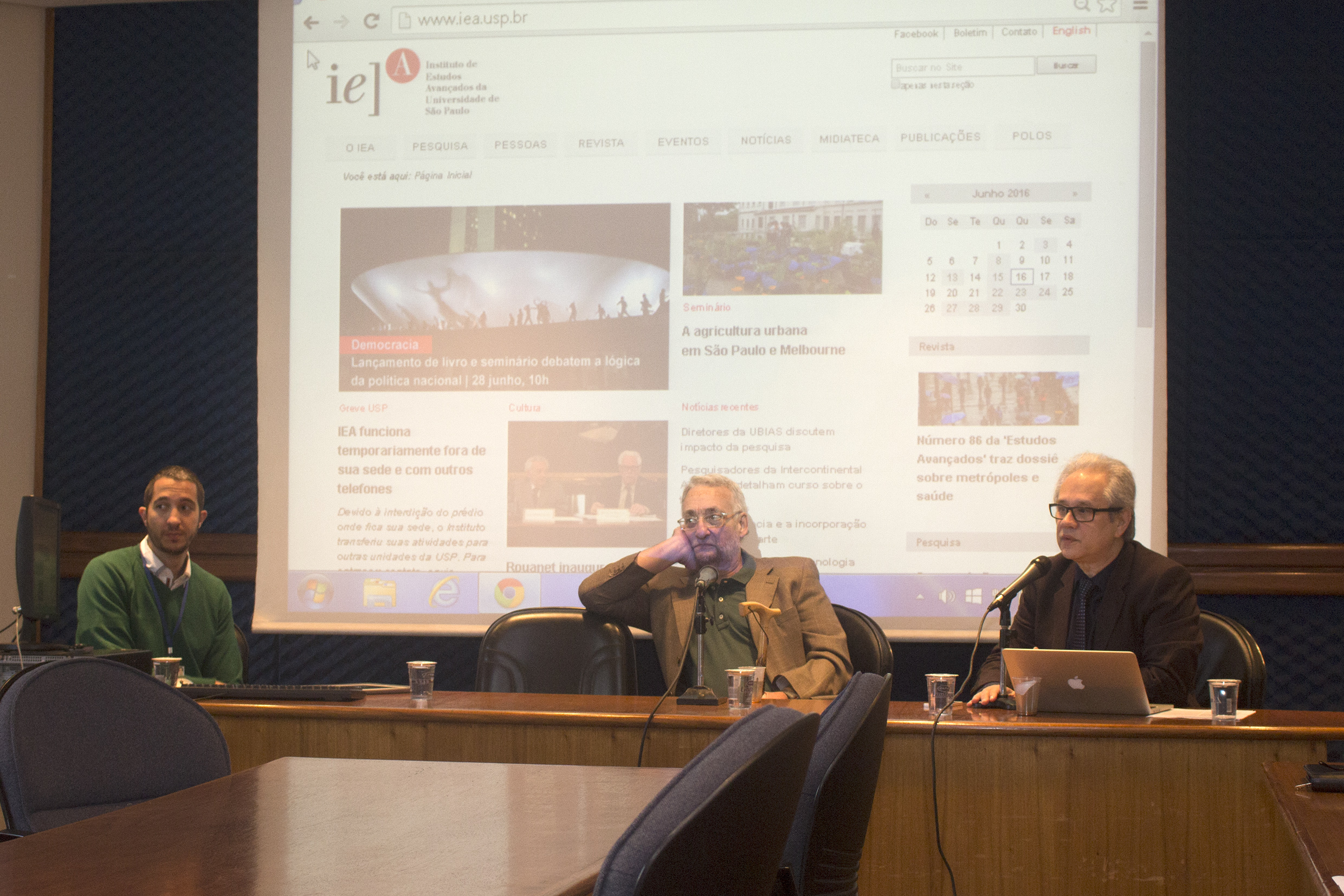 Rafael Borsanelli, Paulo Saldiva e Marcos Buckeridge