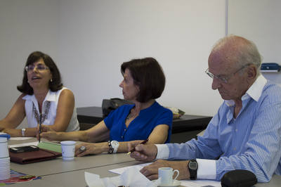 Sandra Maria Sawaya, Mariângela B. Wanderley e Luis Gaj