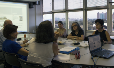 Semíramis M. Álvares Domene, Anna Peliano, Ana Lydia Sawaya, Sandra Maria Sawaya, Mariângela B. Wanderley e Luis Gaj