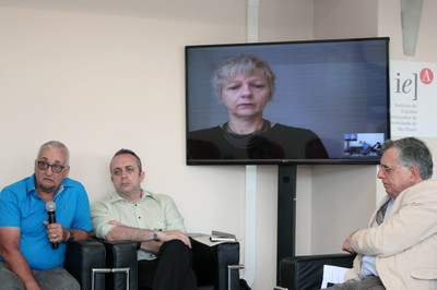 Paulo Saldiva, Hamilton Varela, Dária Gorete Jaremtchuk, via videoconferência e Rodolfo Nogueira Coelho de Souza