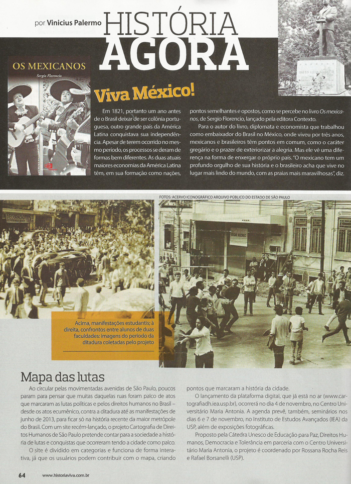 Notícias sobre a Cartografia dos Direitos Humanos