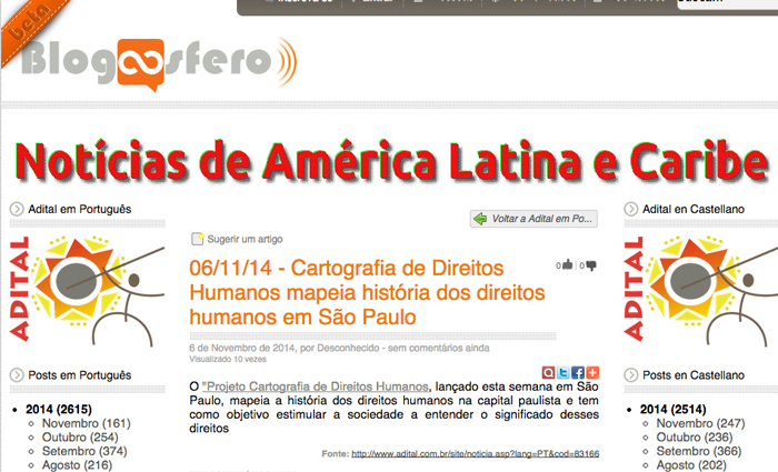 Notícias sobre a Cartografia dos Direitos Humanos