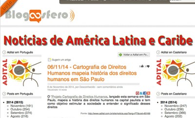Notícias sobre a Cartografia dos Direitos Humanos