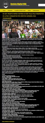 Notícias sobre a Cartografia dos Direitos Humanos