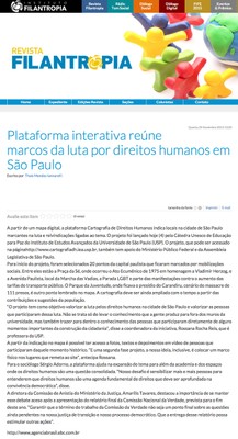 Notícias sobre a Cartografia dos Direitos Humanos