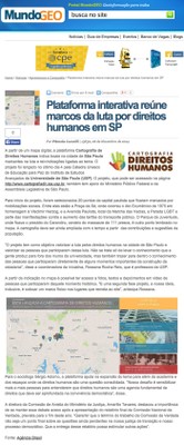 Notícias sobre a Cartografia dos Direitos Humanos
