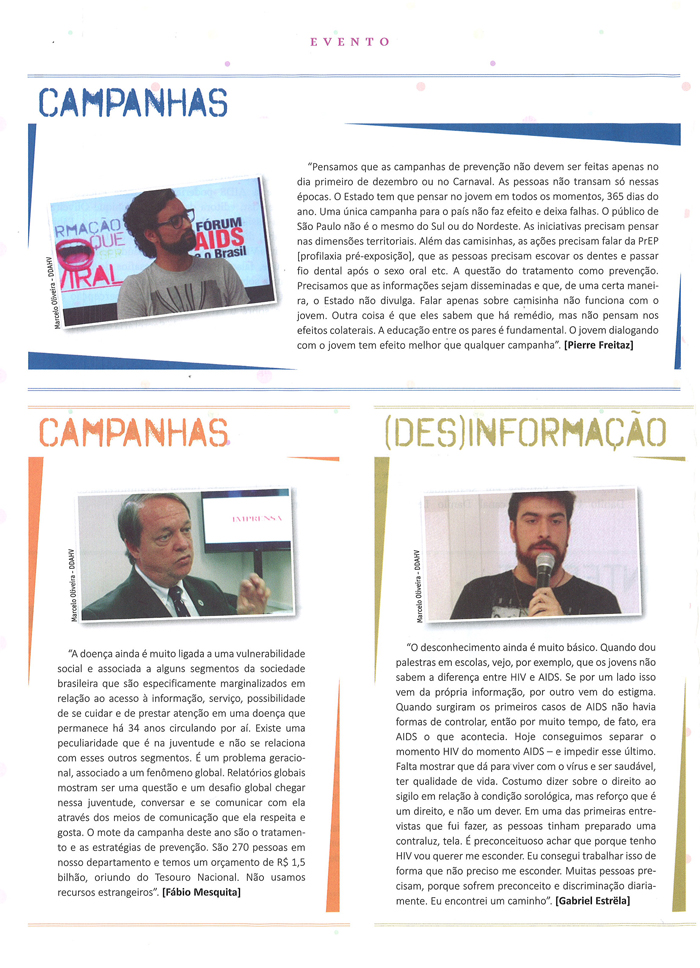 3a. Edição do "Fórum Aids e o Brasil"