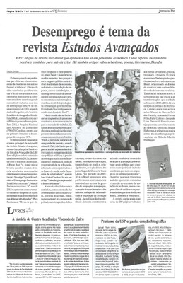 Revista Estudos Avançados N. 85 - Desemprego