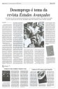 Revista Estudos Avançados N. 85 - Desemprego