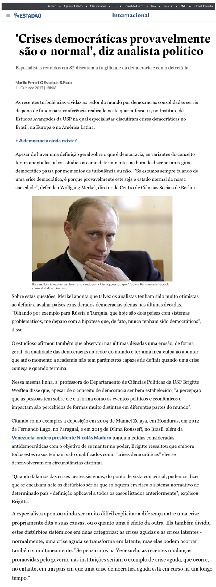 Crises democráticas