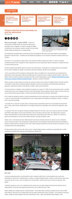 Queda da poluição em São Paulo durante a greve dos camioneiros