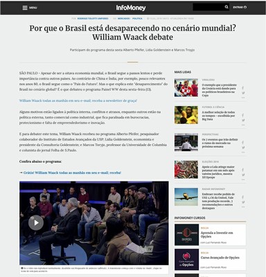 Por que o Brasil esta desaparecendo no cenário mundial?