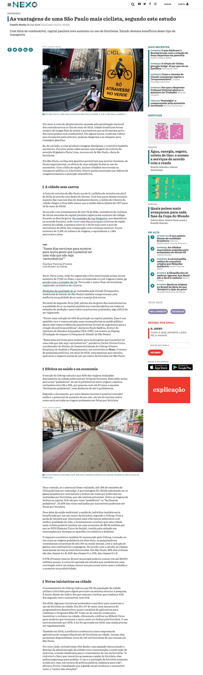 São Paulo mais ciclista