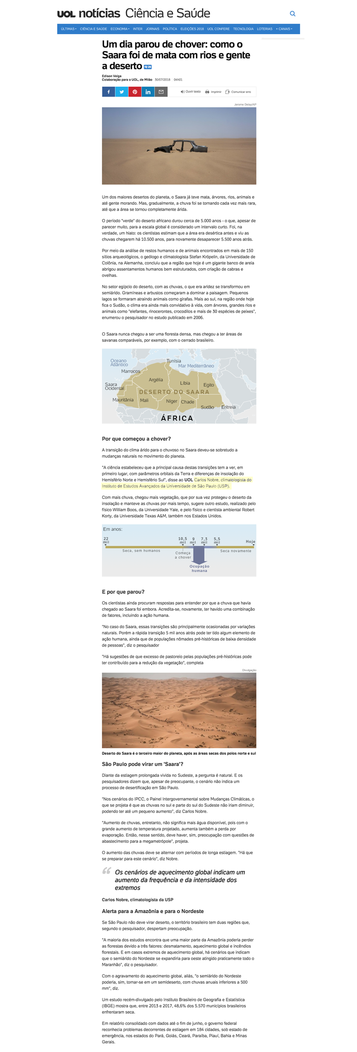 Um dia parou de chover: Como o Saara foi de floresta tropical a deserto