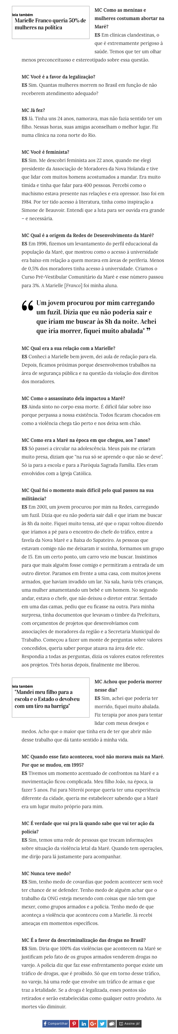 Eliana Sousa Silva: a porta-voz das mulheres - pág. 2
