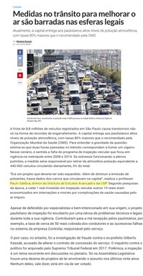 Medidas no trânsito para melhorar o ar - pag. 1