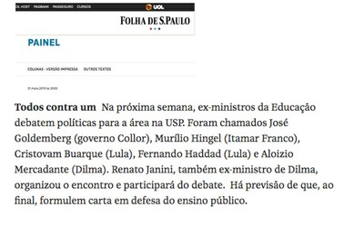 Encontro de ex - ministros da educação
