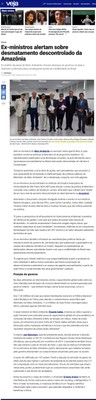 Encontro de ex-ministros do Meio Ambiente