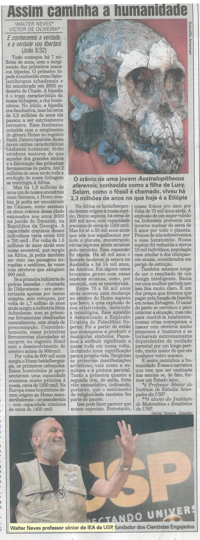 Artigo sobre Walter Neves