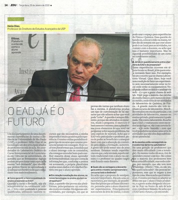 Caderno especial sobre educação - Entrevista Hélio Dias