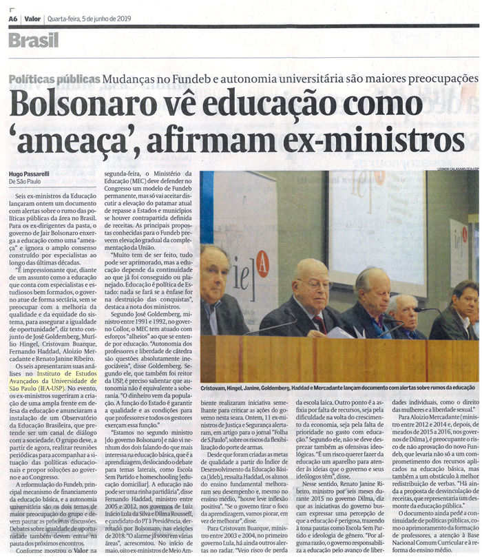 Encontro de ex-ministros da Educação