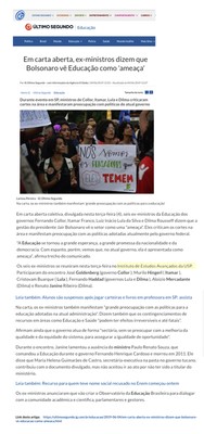 Encontro de ex-ministros Educação