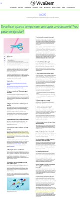 Informações sobre Vasectomia