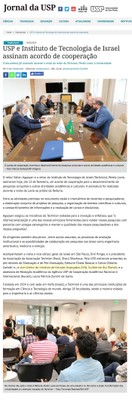 USP e Instituto de Tecnologia de Israel assinam acordo de cooperação