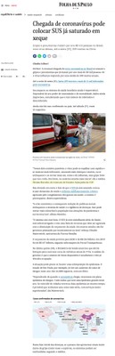 Chegada do Coronavírus pode colocar SUS em xeque - pág. 1