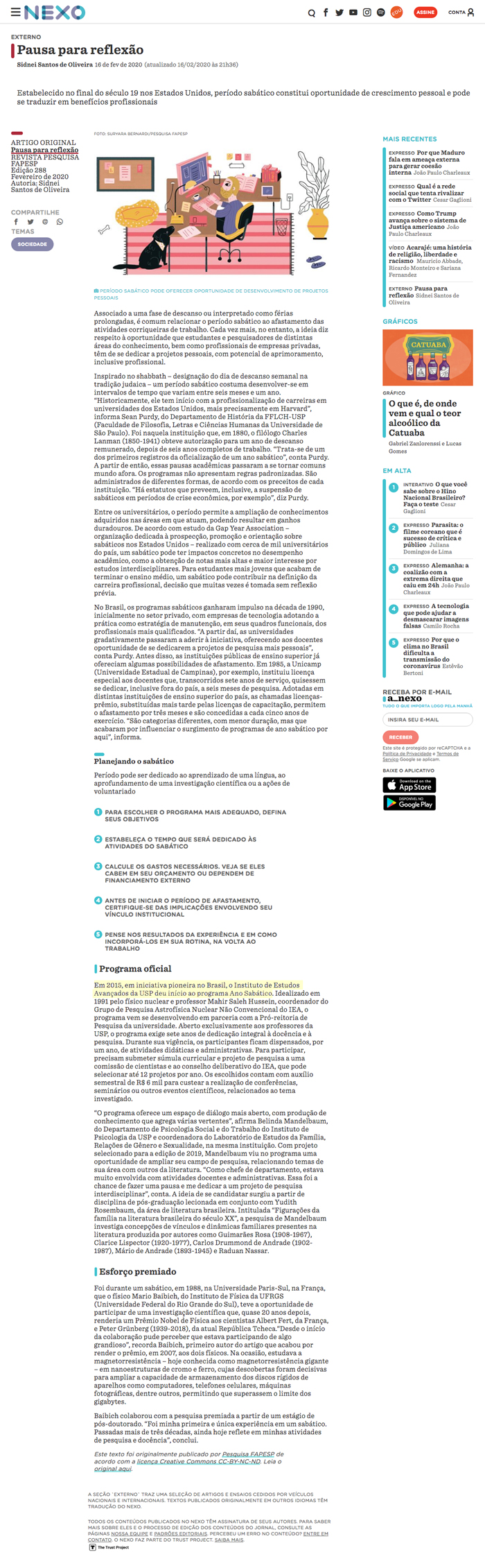 Programa Ano Sabático do IEA