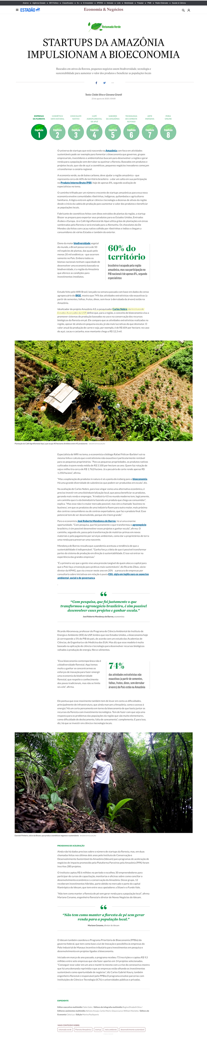 Startups da Amazônia impulsionam a Bioeconomia