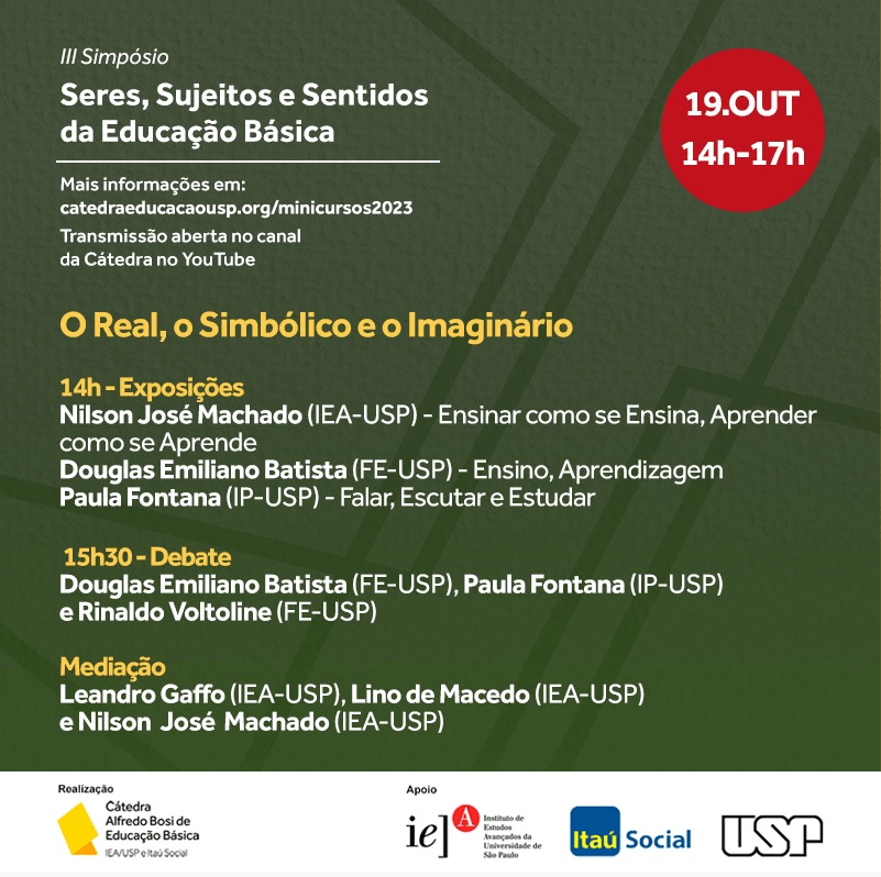 A Educação do Futuro entre o Real, o Simbólico e o Imaginário - 14h