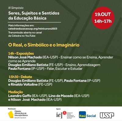 A Educação do Futuro entre o Real, o Simbólico e o Imaginário - 14h