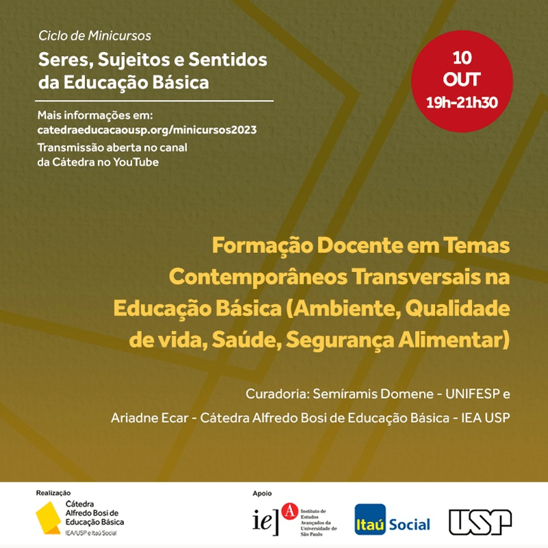 Formação Docente em Temas Contemporâneos Transversais na Educação Básica (Ambiente, Qualidade de vida, Saúde, Segurança Alimentar)