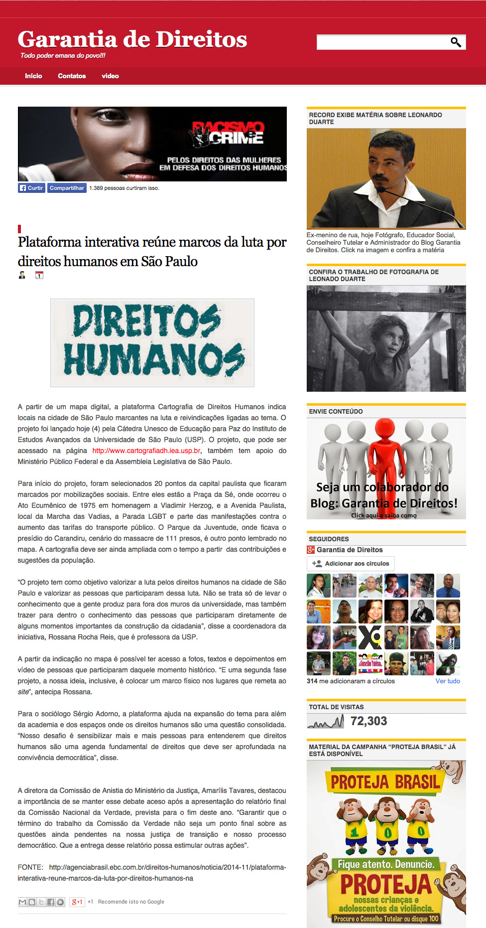 Garantia de Direitos Blogspot