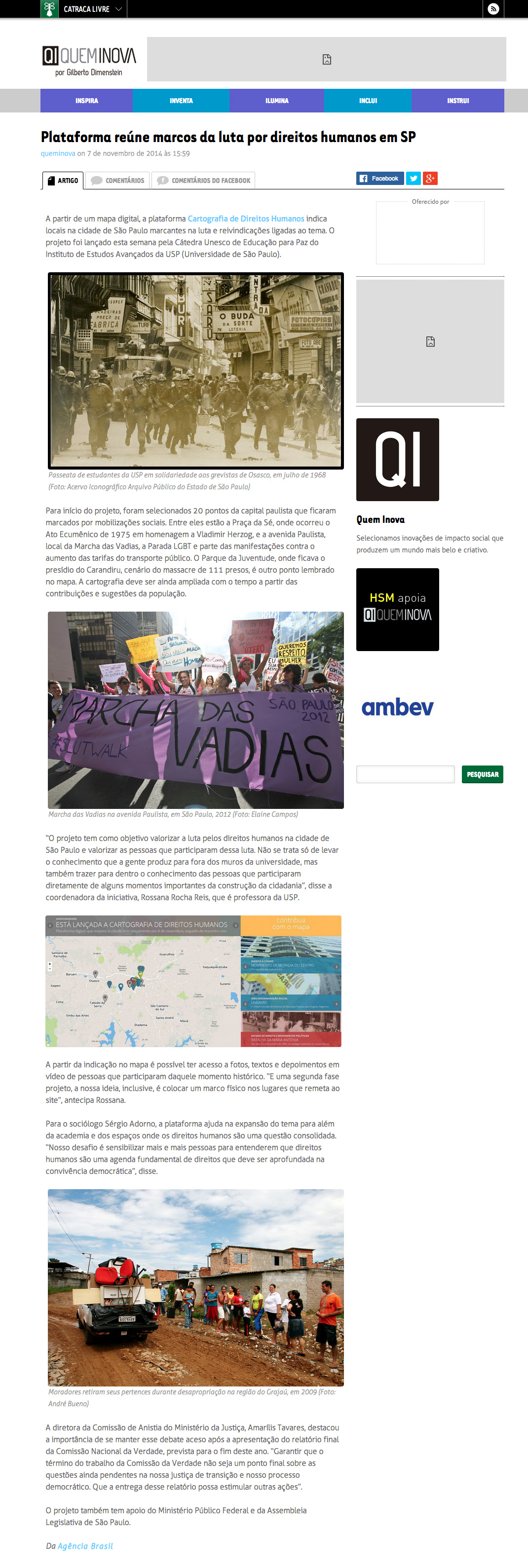 Quem Inova Catraca Livre