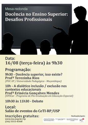 Cartaz docência ensino superior