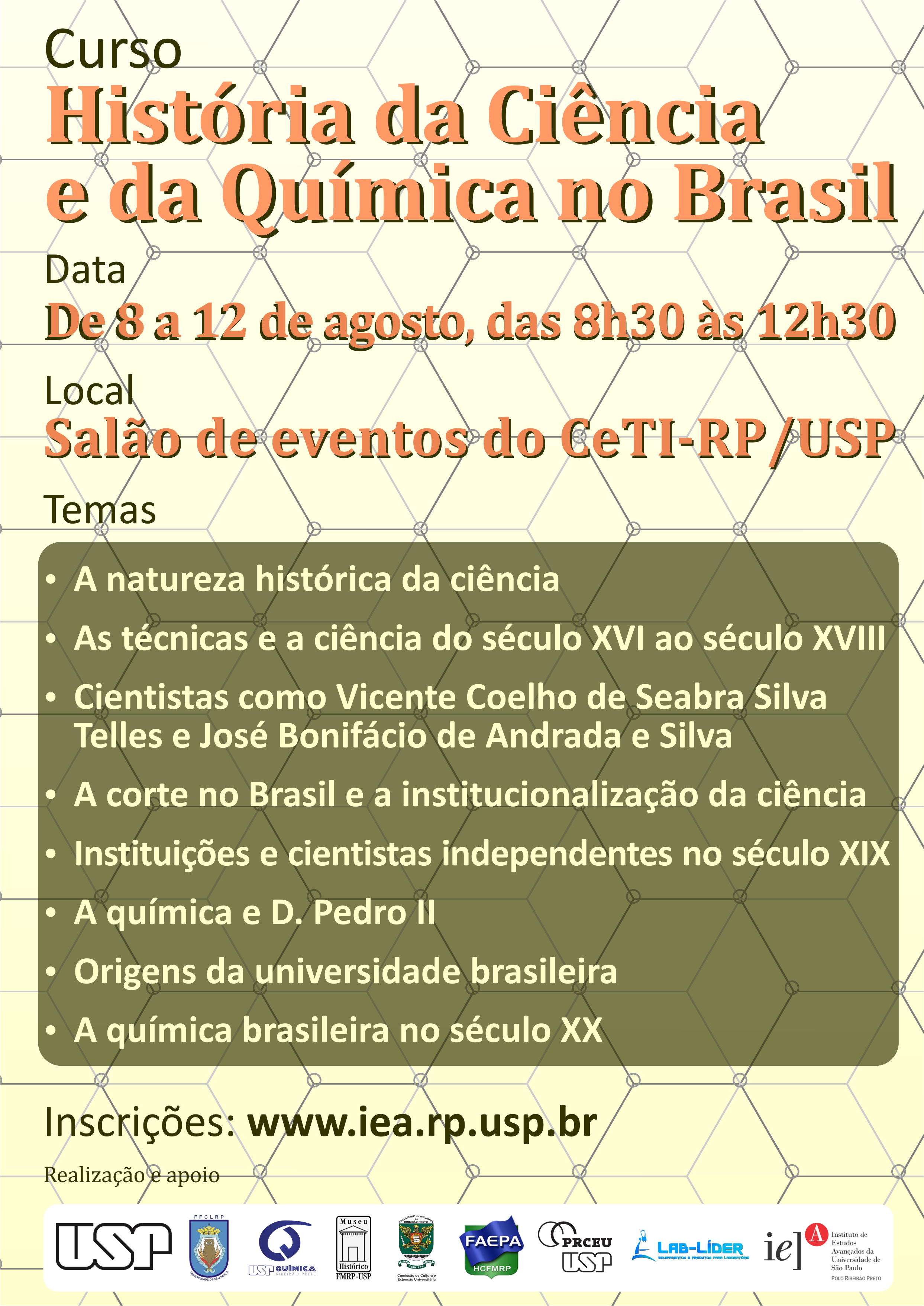 Cartaz história da ciência