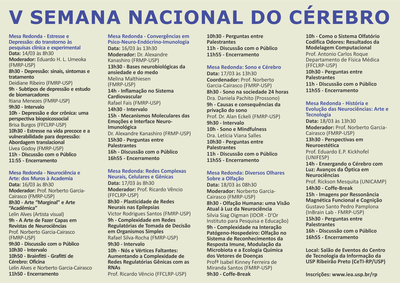 Programação V Semana do Cérebro
